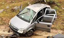 Otomobil şarampole uçtu: 1 yaralı