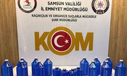 Samsun'da 70 litre etil alkol ele geçirildi