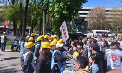 5 aydır maaş alamayan maden işçilerinin açlık grevi eylemi 6. gününde devam ediyor