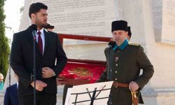 57'nci Alay Sancağı 111 yıl sonra kurulan 57 Alay'a teslim edildi