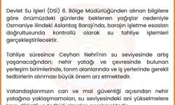 Adana Valiliğinden taşkın uyarısı