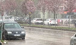 Aksaray'da Nisan ayında kar yağdı