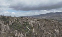 Ankara'da Kapadokya'yı andıran doğa harikası: Abacı Peribacaları