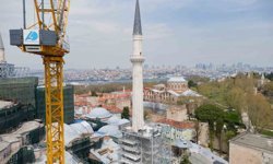 Ayasofya'nın kuzeydoğu minaresinde restorasyon tamamlandı