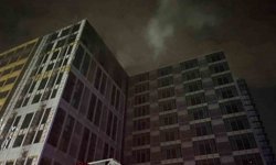 Bahçelievler'de inşaat halindeki 12 katlı binada yangın paniği