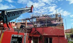 Burdur'da müstakil evde yangın paniği