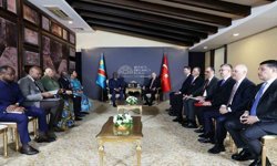 Cumhurbaşkanı Erdoğan, Kongo Demokratik Cumhuriyeti Cumhurbaşkanı Tshisekedi ile görüştü