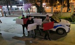 Düzce'de polislere anlamlı sürpriz: 'İyi ki varsınız'