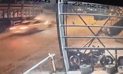 Elazığ'da 4 kişinin yaralandığı kazanın görüntüsü ortaya çıktı