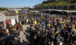 Fenerbahçe taraftarı, RAMS Park'a ulaştı