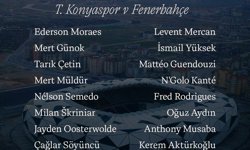 Fenerbahçe'nin Konyaspor maçı kamp kadrosu belli oldu