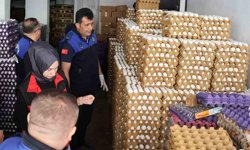 Haliliye'de sağlıksız depoya baskın: 5 bin koli yumurta imha edildi