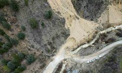 Heyelan sonrası ortaya çıkan görüntü görenleri ürküttü