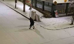 Kars'ta Nisan sürprizi: Şehir merkezi 5 dakikada beyaza büründü