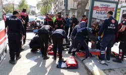 Malatya'da yunus timleri kaza yaptı: 2 polis yaralı