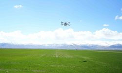 Muş'ta 42 bin dönümlük tarım arazisi dron ile gübrelendi