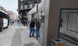 Nevşehir'de akıllı durak kazası kameralara yansıdı