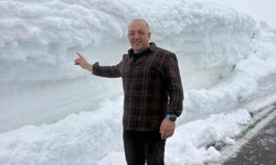 Nisan ortasında kış geri döndü: Kars-Erzurum karayolu beyaza gömüldü