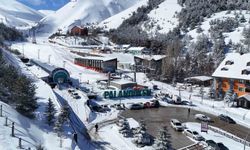 Palandöken Kayak Merkezi'nde görsel şölen