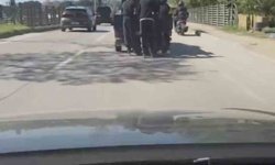 Patenli gençlerin tehlikeli yolculuğu kamerada