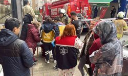 Şişli'de korkutan baca yangını