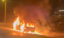 Tekirdağ'da korkutan yangın: Seyir halindeki araç alev topuna döndü