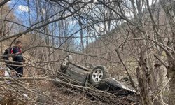 Tokat'ta otomobil şarampole uçtu: 2 yaralı