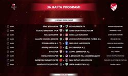 Trendyol 1. Lig'de 36. hafta programı açıklandı