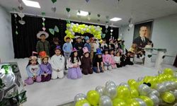 Zonguldak'ta miniklerden renkli mesaj, şapkalarıyla empati vurgusu yaptılar