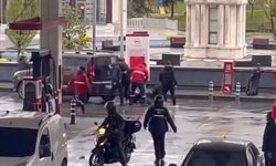 Başakşehir'de akaryakıt istasyonunda tekmeli yumruklu kavga