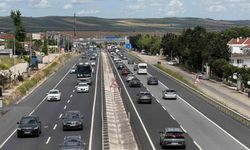 Bayram dönüşünde Tekirdağ-İstanbul yolunda yoğunluk