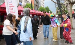 Bolu'da dolu sonrası vatandaşlar halay çekti