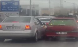 Çorum'da düğün konvoyu tehlike saçtı