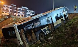 Elazığ'da halk otobüsü şarampole uçtu