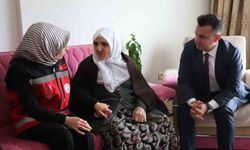 Erzurum'da şehit annesine anlamlı bayram hediyesi