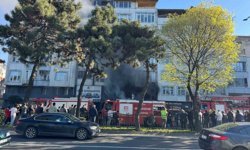 Fatsa'da oto aksesuar dükkanında yangın: Patlama paniğe neden oldu