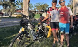 Festival için 2 bin kilometre pedal çevirip Bergama'ya geldiler
