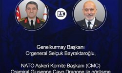Genelkurmay Başkanı Bayraktaroğlu, NATO Askeri Komite Başkanı Dragone ile görüştü