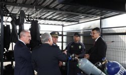İçişleri Bakan Yardımcısı Çelik, Deniz Polisi Eğitim Merkezi'nde incelemelerde bulundu