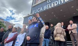 İzmir'de belediye memurlarının 'TİS' eylemi sürüyor