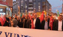 Karaman'da Türk Dil Bayramı etkinlikleri kapsamında fener alayı düzenlendi