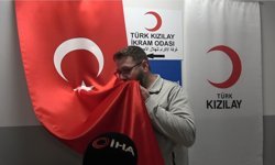 Kilis'te gönüllü dönüşte duygulandıran an
