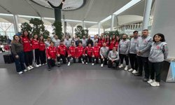 Milli sporcular taekwondo şampiyonası için Münih'e gitti
