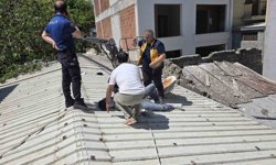 Mudanya'da can pazarı...6.kattan devrilen vinçte 2 işçi yaralandı