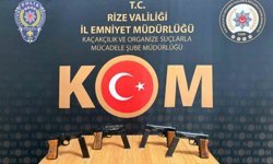 Rize'de kaçak silah operasyonu