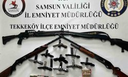 Samsun'da ruhsatsız silah operasyonu