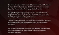 Sivasspor'da genel kurul kararı alındı