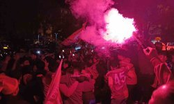 Tekirdağ'da sarı-kırmızılı şampiyonluk coşkusu gece yarılarına kadar sürdü