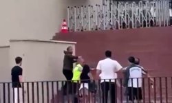 Torreira'ya saldırının ardından yaşanan kargaşa kamerada