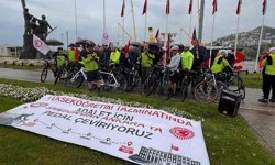 ÜNİPERSEN'den Samsun'dan Ankara'ya bisikletli eylem